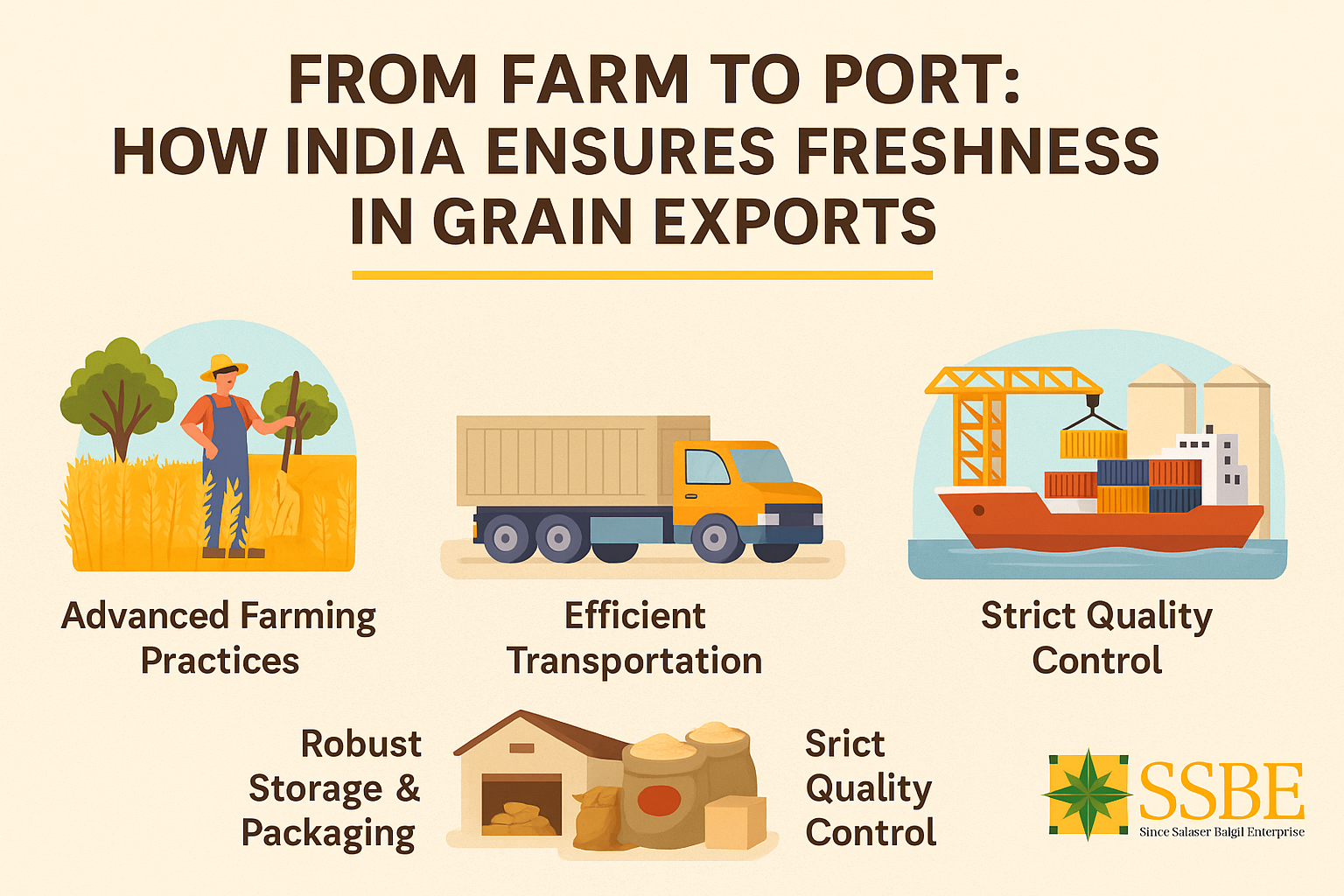 From Farm to Port: India's 4-step process to ensure freshness in grain exports