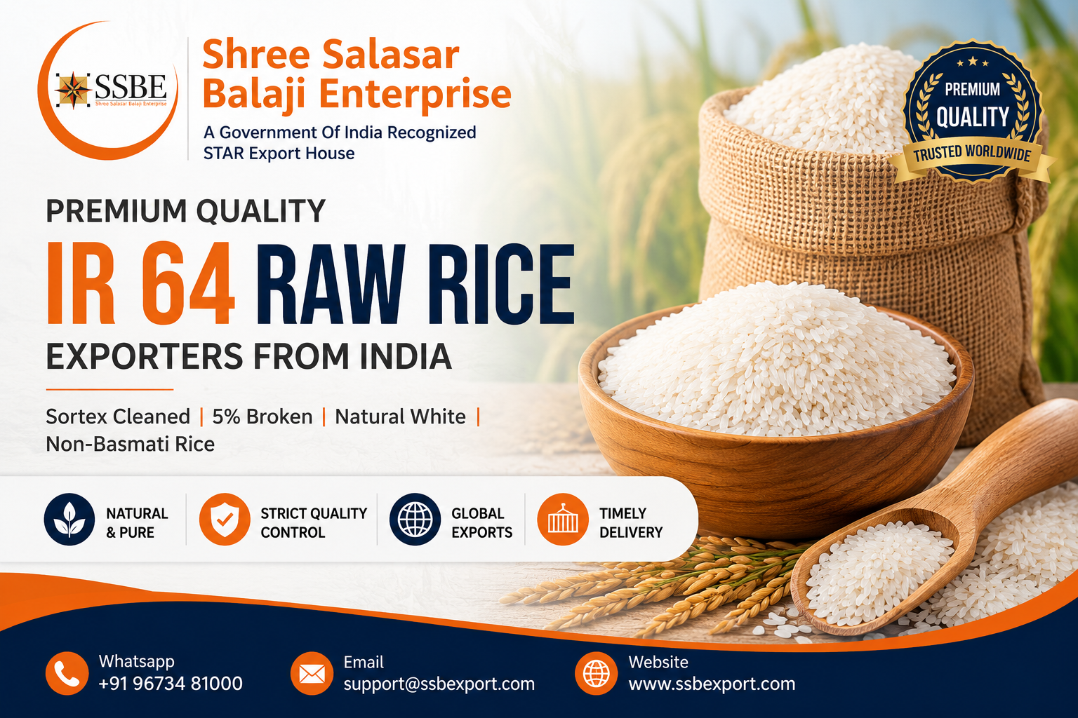 ir 64 raw rice exporters