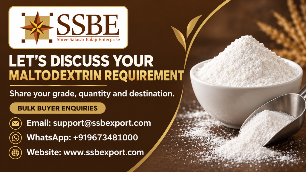 maltodextrin manufacturers in india